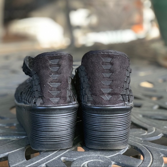 Black Bernie Mev cross strap Mary Janes Size 40 - Picture 4 of 4